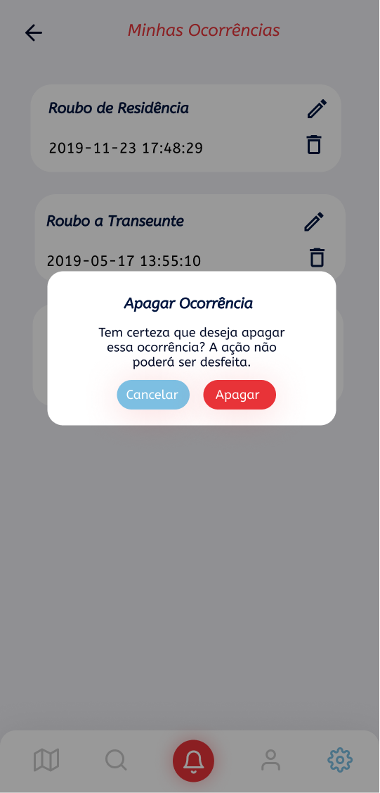Apagar Avaliação