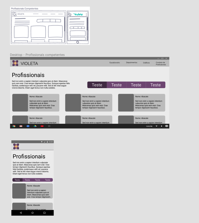 Prototipo media fidelidade